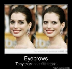 Anne Hathaways øyenbryn